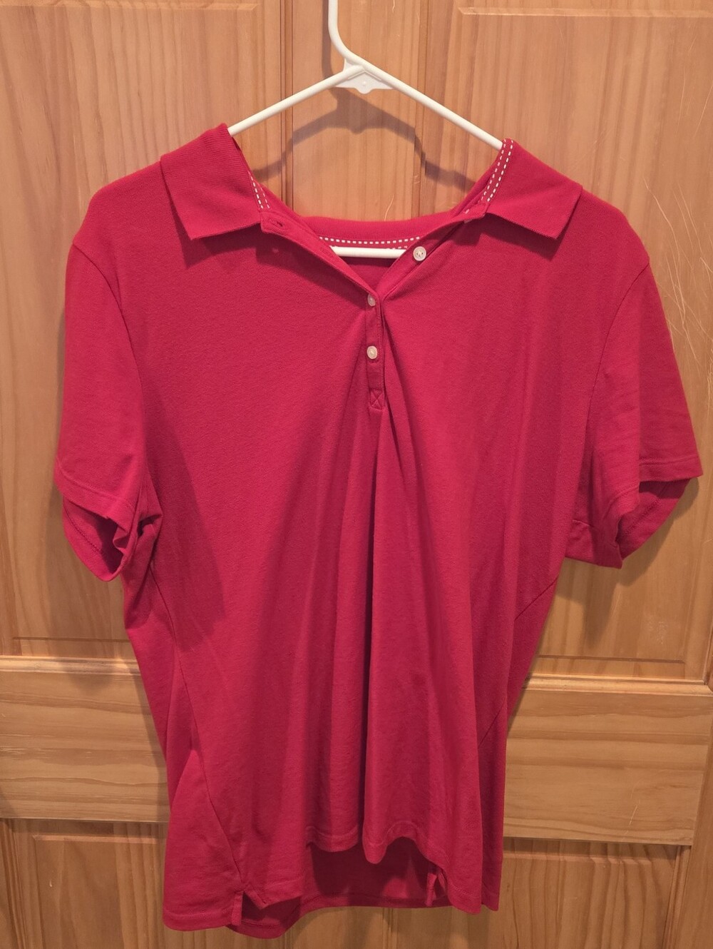 St. John's Bay Bright Red Polo Shirt